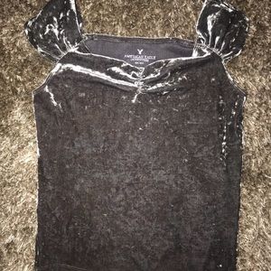 American eagle outfitters velvet top